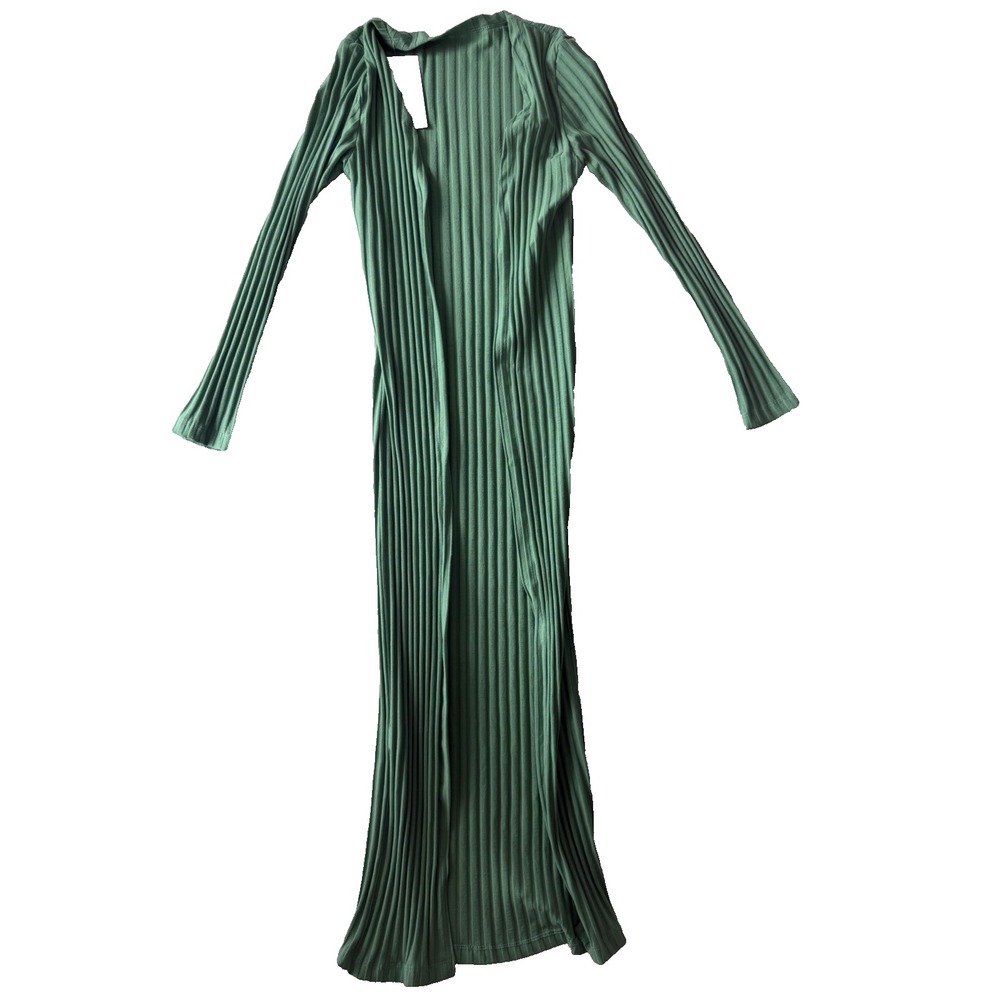 Sorelle UK 3 Piece Ribbed Set Green Crop Top Cardigan Pants Set S NWT - Picture 2 of 11